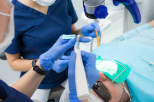 dentist performing a root canal